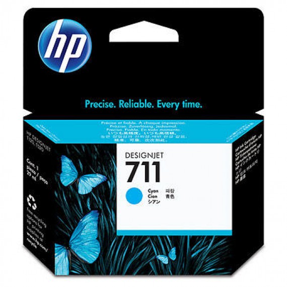 Cartucho HP 711 - Tinta Ciano 29 ml - CZ130A