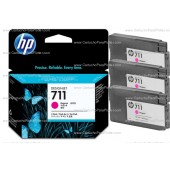 Cartucho HP 711 Pacote Triplo - Tinta Magenta 29 ml - CZ135A