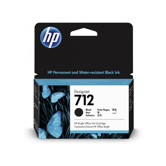 Cartucho HP 712 - Tinta Preto 38 ml - 3ED70A