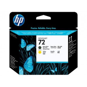 Cabeçote de Impressão HP 72 -  Amarelo e Preto Fosco - C9384A