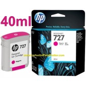 Cartucho HP 727 - Tinta Magenta 40 ml - B3P14A para Plotter HP Designjet T920, T930, T1500, T1530, T2500 e T2530