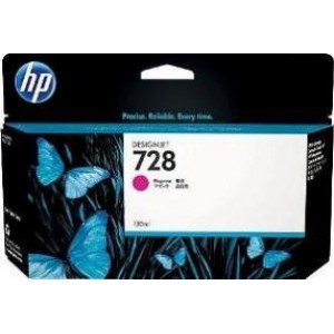 Cartucho de Tinta HP 728 - Tinta Magenta 130 ml - F9J66A para Plotter HP T730 e T830