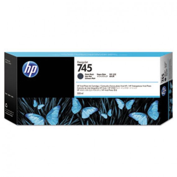 F9K05A Cartucho de tinta preto fosco HP 745 DesignJet 300 ml