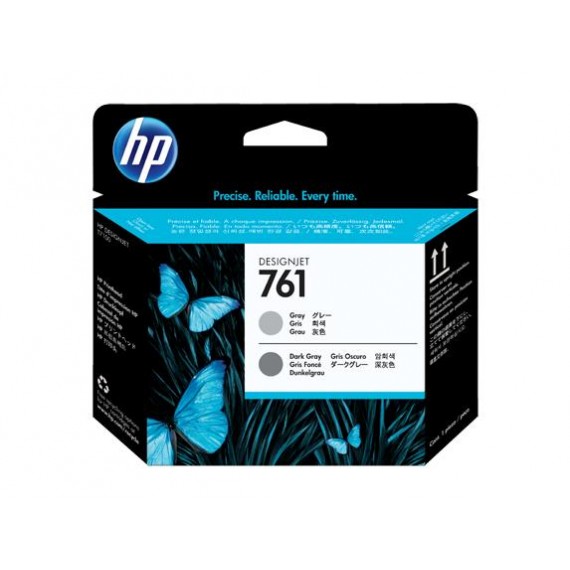 Cabeçote HP 761 Cinza e Cinza Escuro - CH647A para Plotter HP T7100 e T7200