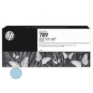 Cartucho HP 789 - Tinta Latex Ciano Claro 775ml - CH619A - para Plotter L25500