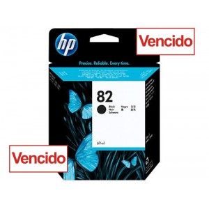 Cartucho HP 82  Tinta Preto 69 ml CH565A Vencido