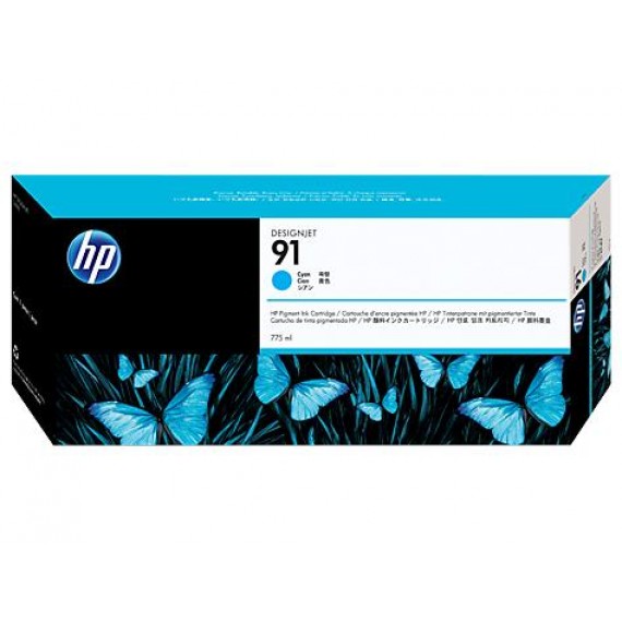 Cartucho HP 91 - Tinta Ciano 775 ml - C9467A