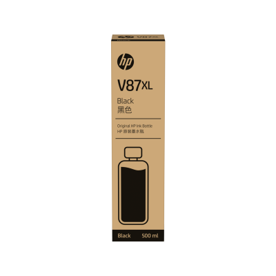 Cartucho HP V87XL - Tinta Preto 500 ml - 7FN98A para Plotter HP Smart Tank T858, T908