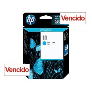 Cartucho HP 11 - Tinta Ciano (Turquesa) 28 ml - C4836A - Vencido