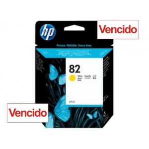 Cartucho HP 82 - Tinta Amarelo 69 ml - C4913A - Vencido